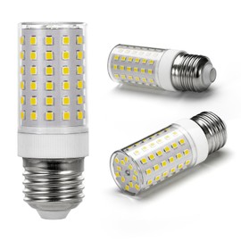 SCHERARX 3Pack E26 LED Bulb 60Watt Equivalent, Dimmable, Daylight White 6000K, E26 LED Corn Light Bulb, 7W 120v (AC),800LM, for Ceiling Fan Chandelier Pendant Light