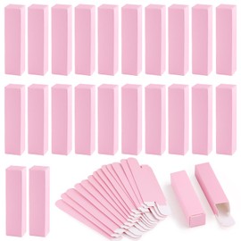 Cositina - Paquete de 100 cajas rectangulares de papel kraft de 0.8 x 0.8 x 3.3 pulgadas, caja de lápiz labial rectangular, bálsamo labial para botellas de aceite de esencia para almacenamiento de