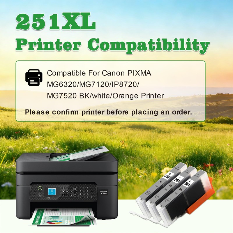 GREENARK CLI-251XL Gray Ink Cartridge CLI251XL CLI251 CLI251GY Ink Cartridge
