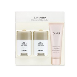 O HUI Day Shield Water Sun Stick Duo Special Set (Sun Stick 14gX2 + Additional Cleansing Foam 40ml) / 오휘 데이쉴드 워터 선스틱 듀오 기획 세트(선스틱14gX2개+추가 클렌징폼 40ml)