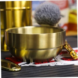 Angoily 1pc Stainless Steel Shaving Bowl for Men Simple Design Soap Cup for Barber Shops and Home Use Shaving Supply for Smooth and Easy Lathering
