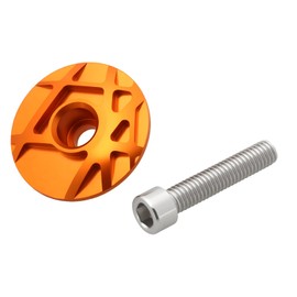 LT Easiyl Ahead-Kappe aus Aluminium, für Fahrrad-Headset, geeignet für 28,6 Zoll Vordergabel, Mountainbikes, Rennräder (orange)