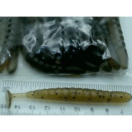 Staffs 999 Fishing Lures 16 PACK 3.5"x5/16" THUMP GRUB Soft Plastic Fishing Lure SMALLMOUTH Redfish - Thump Grub