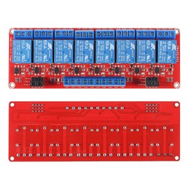 2PCS DC 12V 8 Channel Relay Module with Optocoupler Isolated Support High and Low Level Trigger 8 Ways Relay Switch Module (12V)