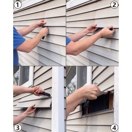 NACETURE Vinyl Siding Tools 2 Pack –7 Inch Heavy Duty Vinyl Siding Repair with Durable Steel, Vinyl Siding Removal Tool for House Siding Installation, Avoid Damaging Vinyl Siding (2)