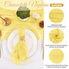 100 Pack Yellow Cheesecloth Napkins 20x20 Inch Cloth Napkins Bulk