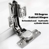 XINHAITC 2 Pack 90 Degree Cabinet Hinges Soft Close Folden