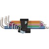 Wera 05022669001 3950/9 Hex-Plus Multicolour Stainless 1 Allen Key Set,