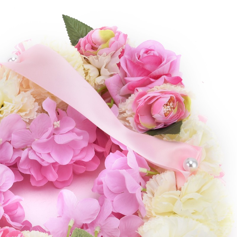 Artificial Heart Shaped Wreaths Wedding Wreaths Fake Flowers Decoration for