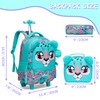 ZBAOGTW Backpack with Wheels for Kids Rolling Backpack for Girls