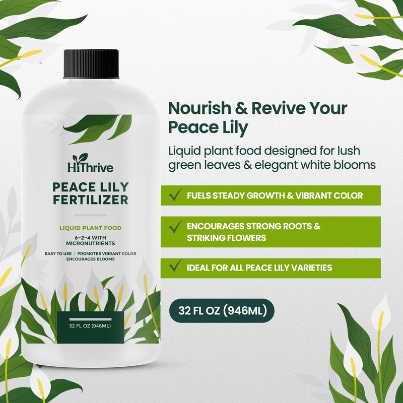 32oz Peace Lily Plant Indoor Live Fertilizer - Makes 192