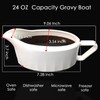 Cobata 24oz Large Capacity Gravy Boat - Upgrade Premium White