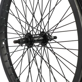 cubsala BMX Wheel 20 x 1.75 48H, Crossea Front Wheel with 3/8" Axle and Aluminium Rim, Black