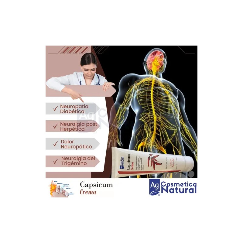 Crema Capsicum Dermatológica Con Capsaicina Tubo Flexible