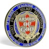 Put on The Full Armor of God Challenge Coin Red