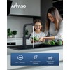 APPASO Square Kitchen Faucet, Modern Kitchen Faucet with Pull Out
