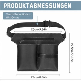 Dexpally Hairdresser Bag, Hairdressing Bag for Professionals, PU Leather