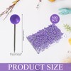 500 Pack Map Push Pins Map Tacks Small Size(Purple, 1/6