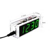 Hsthe Sea DIY LED Digital Clock Kit with Time, Temperature