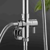 Shower Diverter Valve, G1/2 Wall Mounted Round Copper Bathroom Brass