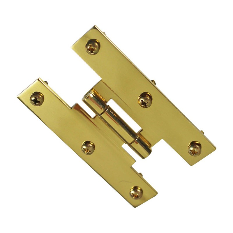 Renovators Supply Manufacturing 3 In Brass H Cabinet Hinge 1/4