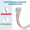 NuIth Car Door Speaker Wire Harness Adapter Connector Compatible with