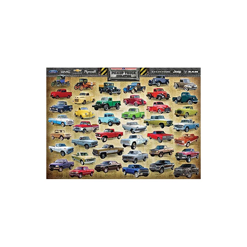 EuroGraphics Pickup Truck Evolution Jigsaw Puzzle (1000-Piece)