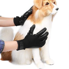 1 Pair Cat Grooming Glove, Also as a Dog Grooming Glove, Works Like Cat Brush Glove, Cat Glove for Massage, Hair Removal & Grooming Cat