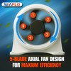 SEAFLO 4" in-Line Marine Bilge Air Blower - 12V, 235
