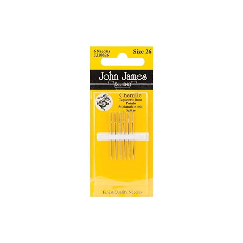 Chenille Hand Needles-Size 26 6/Pkg