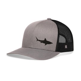 HAKA Shark Embroidered Trucker Hat, Outdoor Hat for Men & Women, Adjustable Baseball Cap, Mesh Snapback, Golf Hat