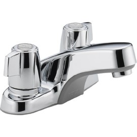 Peerless Delta Faucet Peerless P241LF Classic Two Handle Bathroom , Chrome