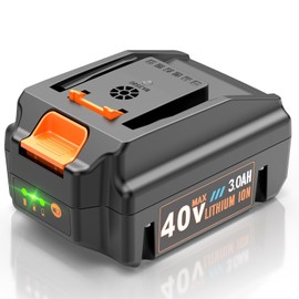 Futurebatt 3.0Ah 40 Volt Battery for Worx 40V Battery WA3580 Compatible with Worx WG180 WG280 WG380 WG580 1 Pack (Not fit for 2 x 20V Tools)