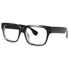 Zeelool Classic Rectangle Eyeglasses Frame for Women Men with Non-prescription Clear Lens Colin FP0511-04 Black