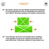 nean Bicycle Lock with Numbers High Security Extremely Robust Fabric