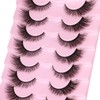 False Lashes Natural Look Fluffy Faux Mink Eyelashes Wispy Fox