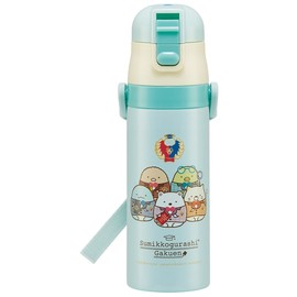 Skater SDC4 Children's Water Bottle, Direct Drinking, Sumikko Gurashi, Diameter 2.7 x Height 9.1 inches (68 x 230 mm), 16.5 fl oz (470 ml), Stainless Steel, Kids, Girls
