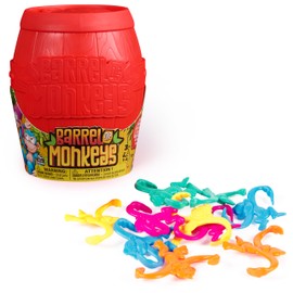Barrel of Monkeys New Look for The Retro Linking Family Game | Preschool Games | Classic Games | Games for Family Game Night, for Ages 3+