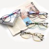 Progressive Multifocus Reading Glasses for Women Men Blue Light Blocking