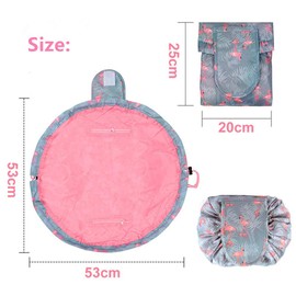 Toiletry Bag Hanging Travel Toiletry Bag Cosmetic Makeup Organiser Bathroom for Kids Girls Women 2 Pack, flamingo