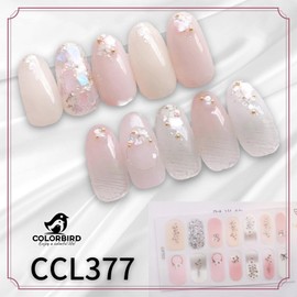COLORBIRD Nail Seal, Spring and Summer A, Just Paste Manicure, Cute, Flowers, Sheer, Foil, Pearl Parts (CCL377, CCL378, CCL379, CCL380)