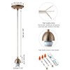 Champagne Bronze Pendant Light Fixture Kit, Small Pendant Lights Kitchen