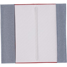 Kishida Sangyo 408-250 Pocket Type Congratulations and Condolence Fukusa Oil Removal Paper Set, Men's, Reversible, Red, Gray