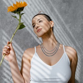 Western Navajo Pearl Choker Necklace Boho Layered Beaded Necklaces Adjustable Vintage Choker Statement Jewelry Gifts for Women Men (Three)