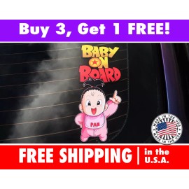 Avery Hi-Performance PAN Baby Dragonball Z Baby on Board Bumper Sticker Bumper Sticker Decal