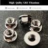 RISON Titanium Nut Titanium Flange Full Metal Lock Nut M10