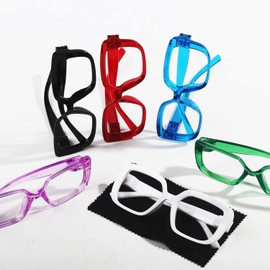 Eyekepper 6 Pack Women's Reading Glasses Metalless Screwless Spring Hinges Ladies Readers Cheaters - Mix +2.25