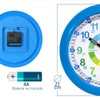 Kiddus Children's Wall Clock Analogue Time Teacher with Time Learning