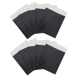 MilyaDE Pack of 10 Bubble Envelopes 23 x 29 cm, A4 Bubble Envelopes with Aluminium Foil, Black