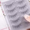 Poemtian 5 Pairs False Eyelashes Manga Lashes Japanese Style Little